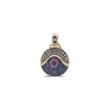 Acu Blue Sapphire and Amethyst Pendant