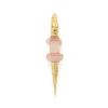 Agate Alligator Bite Earring