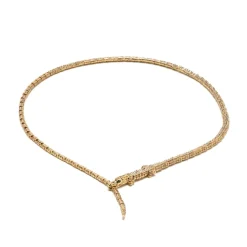 Alligator Wrap Thin Necklace