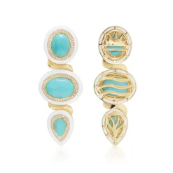 Amalfi Earrings with Sleeping Beauty Turquoise
