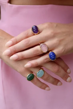 Aquamarine Yam Ring