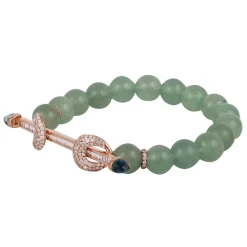 Aventurine & Diamond Chakra Bracelet