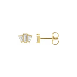Baguette Diamond Studs