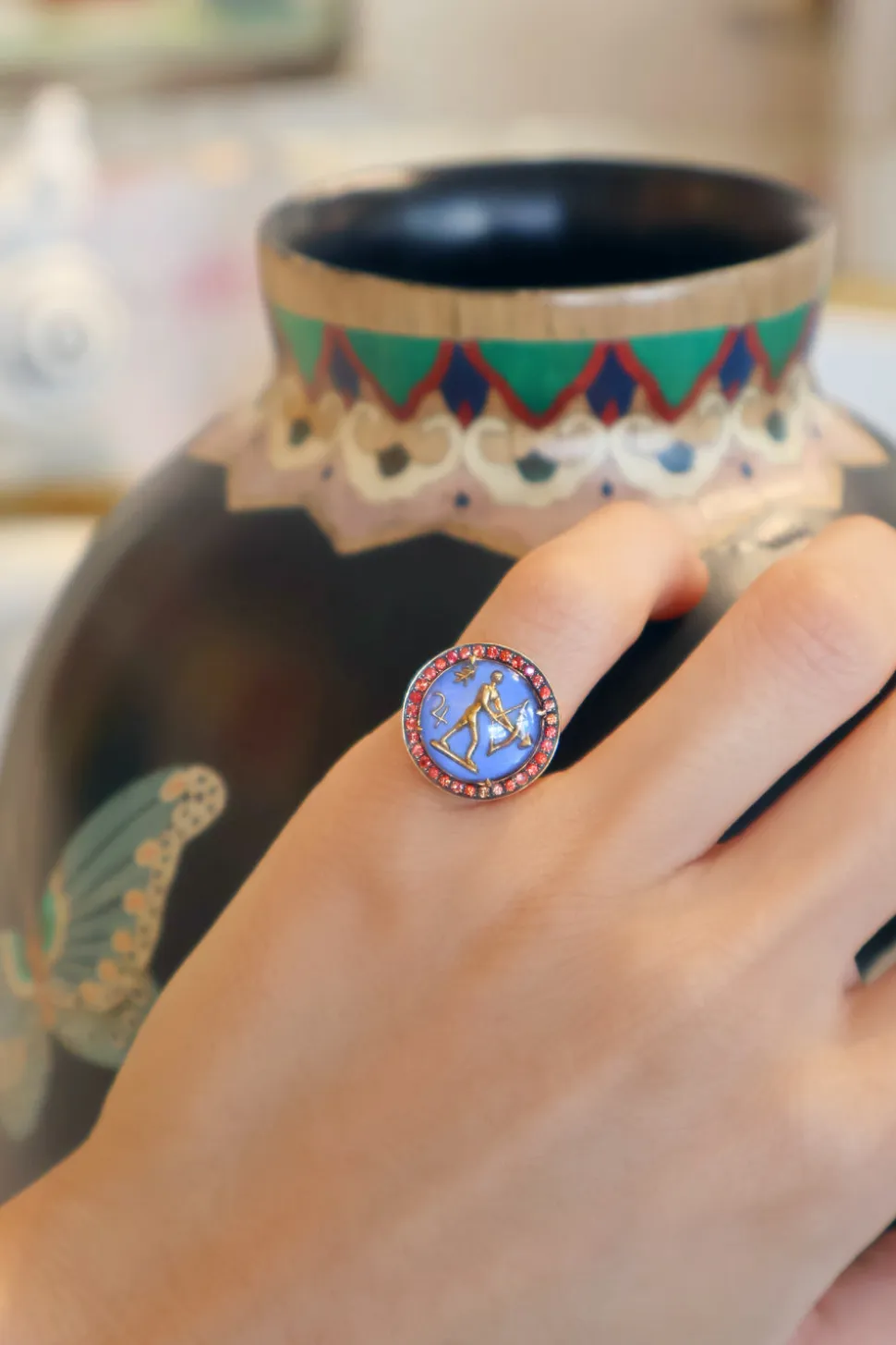 Being Crystal Sagittarius Ring