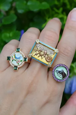 Being Golden Flower Ring