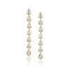 Bezel Set Pear Drop Earrings