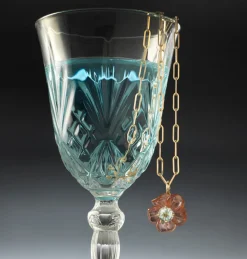 Big Island Tourmaline & Aquamarine Flower Pendant