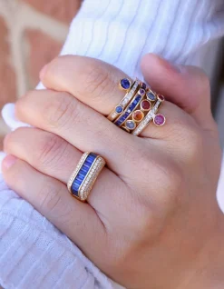 Blue Sapphire Empress Ring