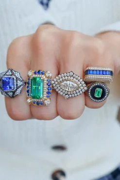 Blue Sapphire Empress Ring