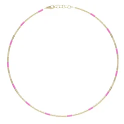 Bubblegum Pink Tubini Necklace