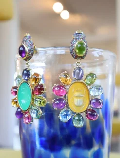 Byzantine Scarab Earrings