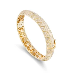 Chubby Talisman Diamond Pave Bangle