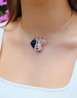 Conus Shell with Kyanite Pendant