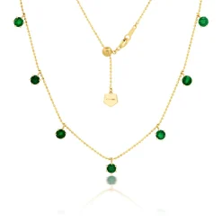 2ct Emerald Floating Necklace