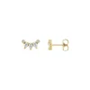 Curved Diamond Bar Stud