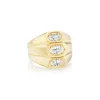 Deco Triple Marquis Diamond Ring