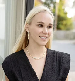 Diamond and Gold Drop Earrings