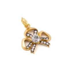 Diamond Bow Pendant