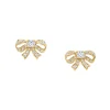Diamond Bow Studs