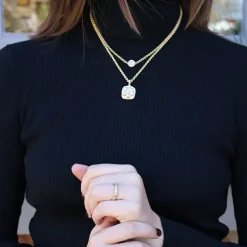Diamond Crown Necklace