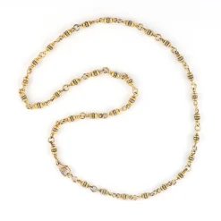 Diamond & Gold Rondelle Confetti Chain