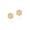 Diamond Hexagon "Queen" Studs