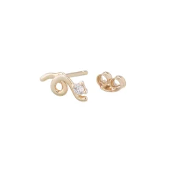 Diamond Mini Loop Earrings