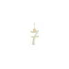 Diamond Number "7" Charm