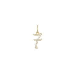 Diamond Number "7" Charm