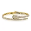 Diamond Snake Coil Bracelet