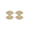 Double Fan Diamond Earrings
