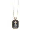 Egypt Moon Reflection Miniature Painting Necklace