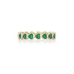 Emerald Heart Eternity Band