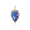 Faceted Opal Heart Pendant