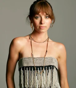 Feelings Necklace with Diamonds & Black Enamel