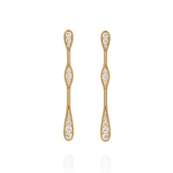 Fluid Diamond Earring