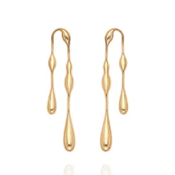 Fluid Gold Doubled Earrings