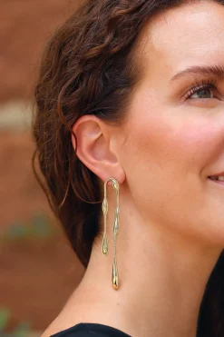 Fluid Gold Doubled Earrings