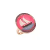 Fluorescent Pink Sailboat Ring