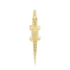 Gold Alligator Bite Earring & Pendant