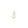 Gold Number "8" Charm