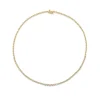 Graduated Half Diamond Riviera Necklace