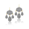 Grey Diamond Baby Dangle Earrings
