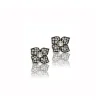 Hail Storm Piccolo Fiore Studs in Black Rhodium