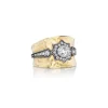 Hammered Diamond Star Cigar Band