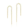Hex Double Drop Diamond Earrings
