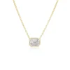 Illusion Emerald Cut Diamond Pendant