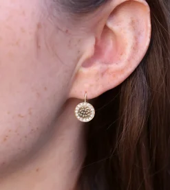 In The Money Fanam Diamond Earrings