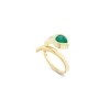 Jardin Emerald Snake Ring