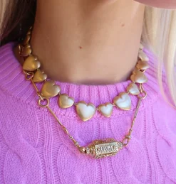 14K Heart Chain